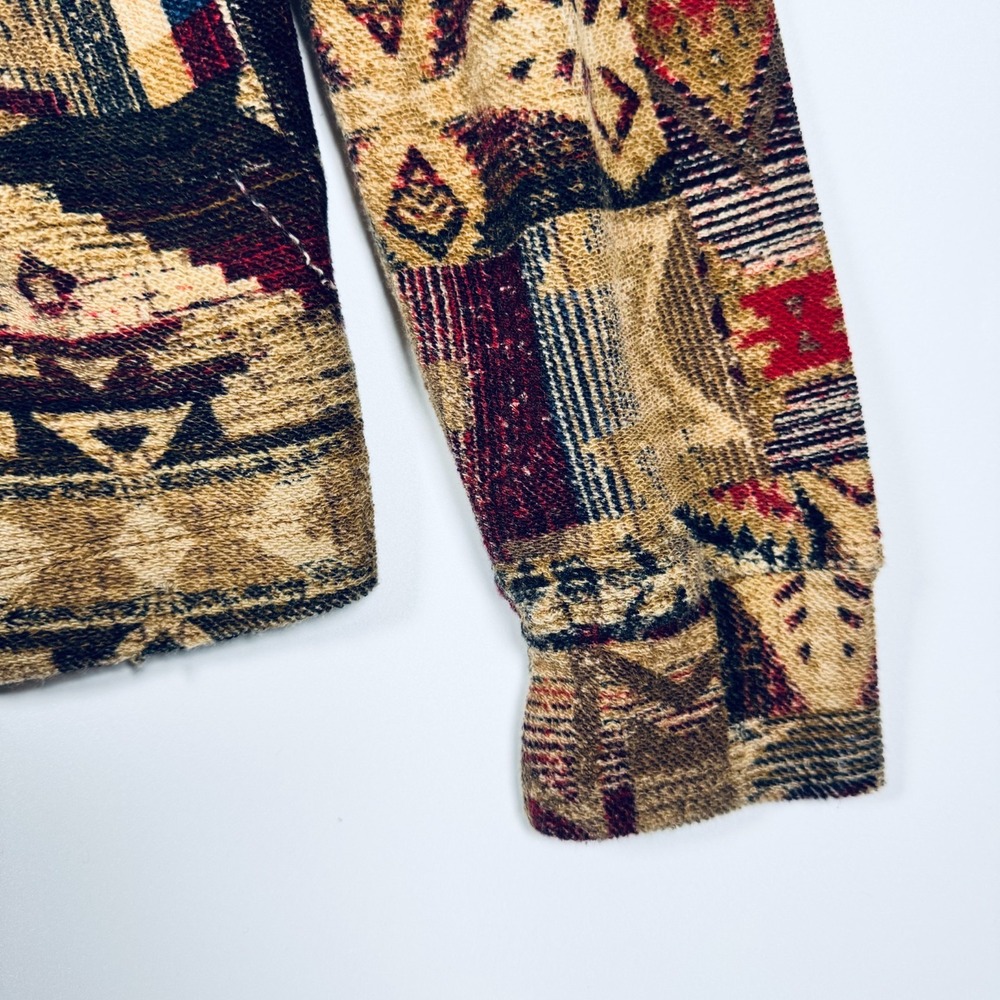 Lauren Jeans Co‎ Ralph Lauren Cardigan XL Brown Southwestern Aztec Tapestry - Picture 10 of 14